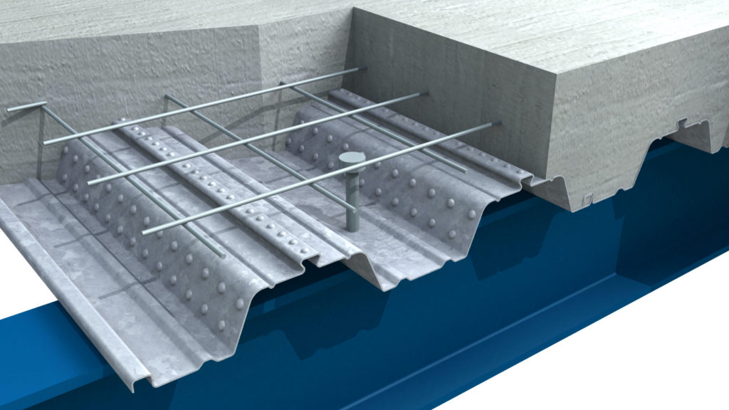ComFlor 75 staalplaat doorsnede