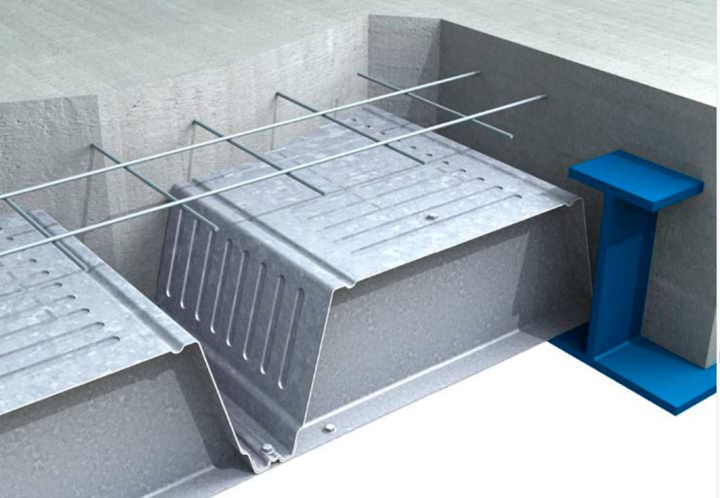 ComFlor 210 staalplaat doorsnede